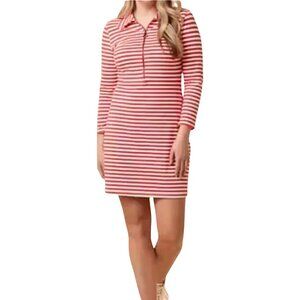 NWT Joanie Vartan Red and White Striped Dress